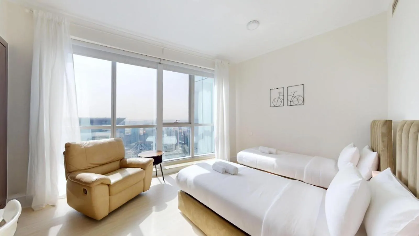 Apartment Torch Tower - Minimalistic Two Bed With City Views Dubai
